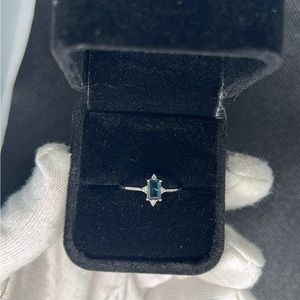 Sapphire stone 925 sterling silver ring